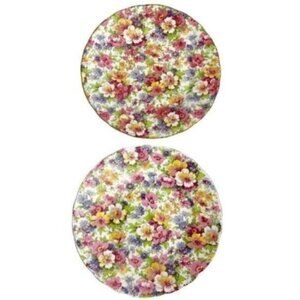 Set of James Kent Longton Du Barry England plates 6.5” (2 )